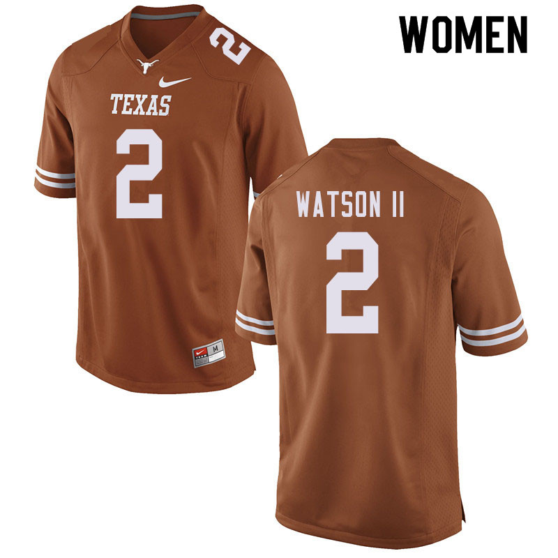 Women #2 Kenyatta Watson II Texas Longhorns College Football Jerseys Sale-Orange